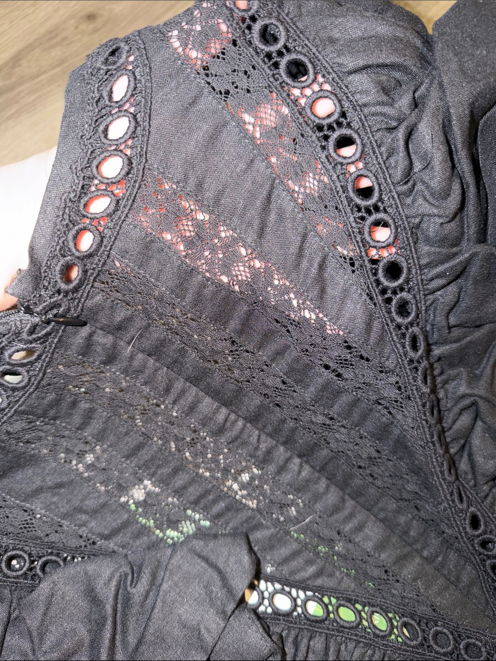 FARM Rio Lace Ruffle Jumpsuit - Picture 13 of 14